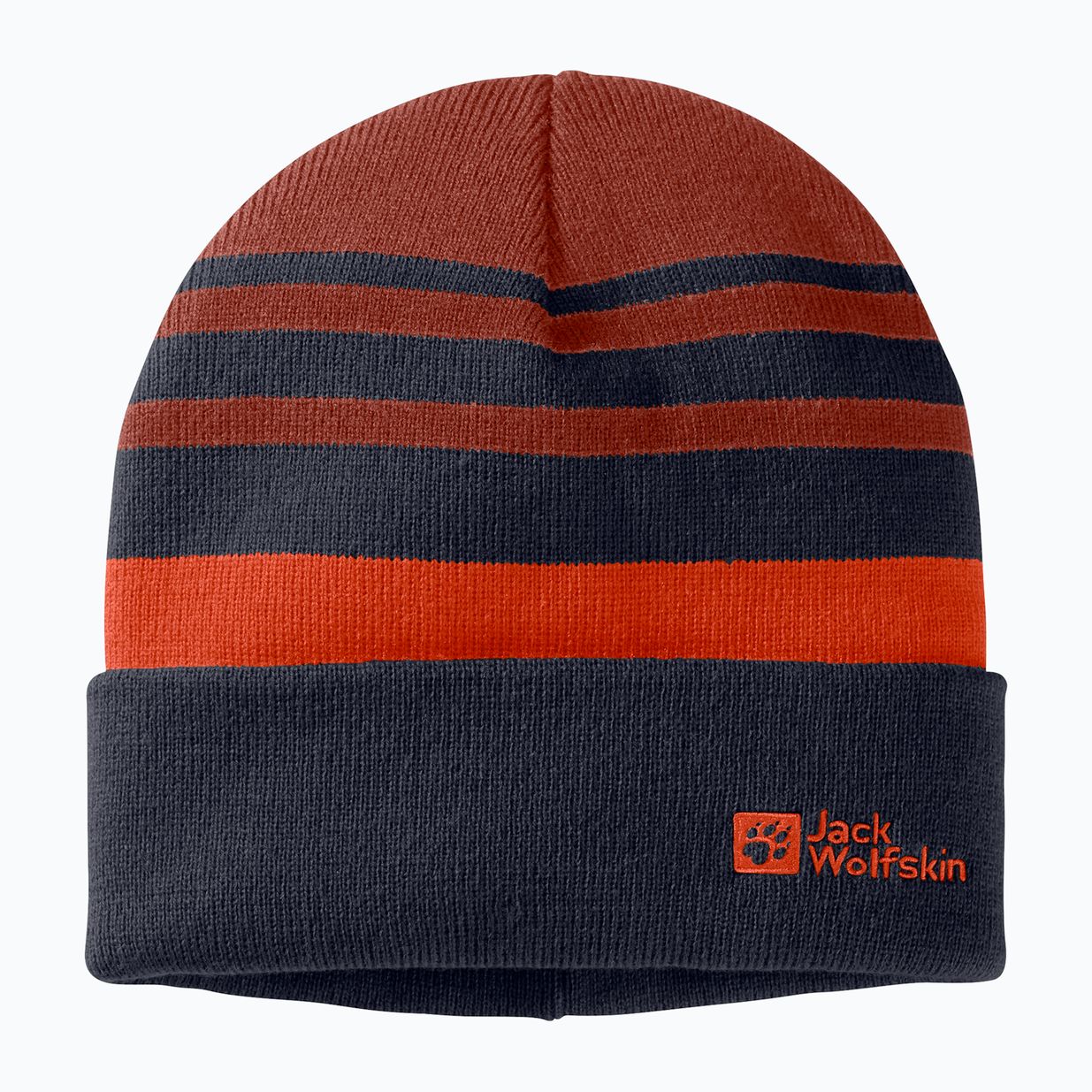 Czapka zimowa dziecięca Jack Wolfskin Stripy Knit night blue