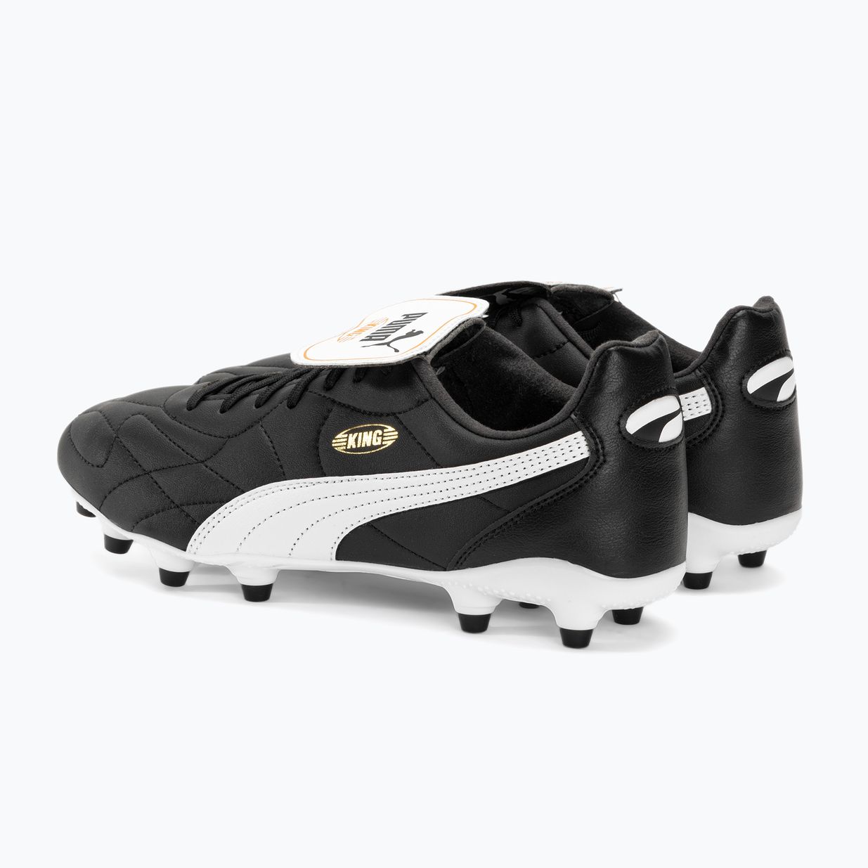 Buty piłkarskie męskie PUMA King Top FG/AG puma black/puma white/puma gold 3