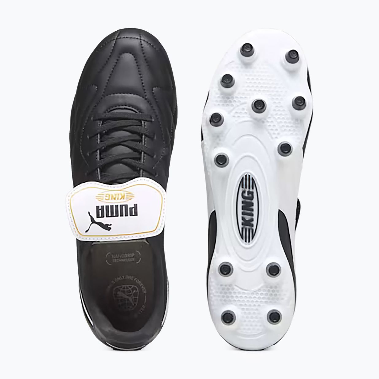 Buty piłkarskie męskie PUMA King Top FG/AG puma black/puma white/puma gold 14