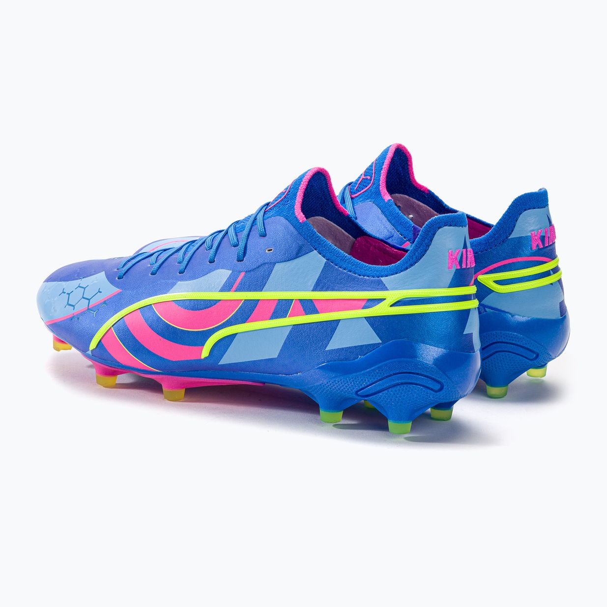 Buty piłkarskie męskie PUMA King Ultimate Energy FG/AG ultra blue/luminous pink/luminous blue 3