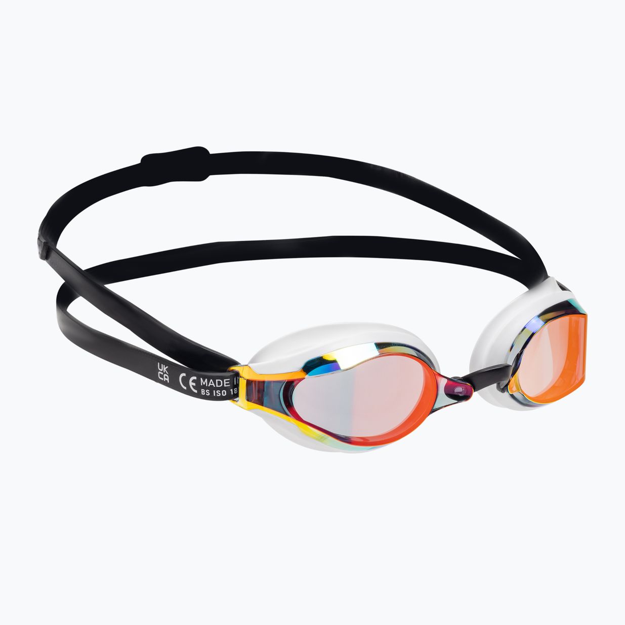 Okulary do pływania Speedo Fastskin Speedsocket 2 Mirror black/white/fire gold