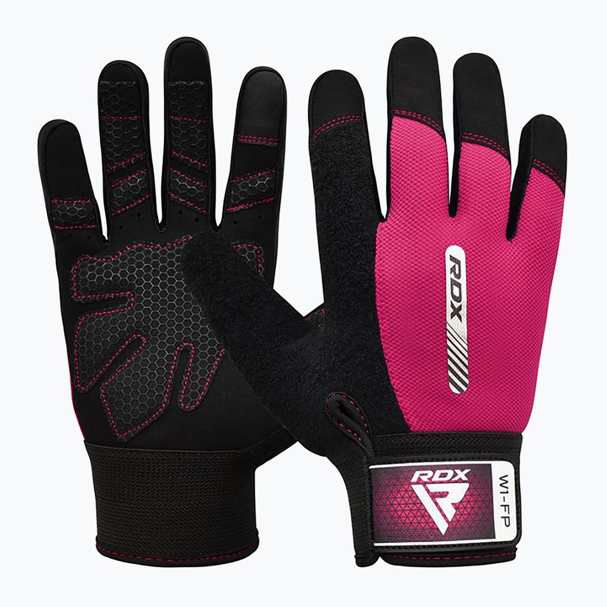 Rękawiczki treningowe RDX W1F Full Finger pink