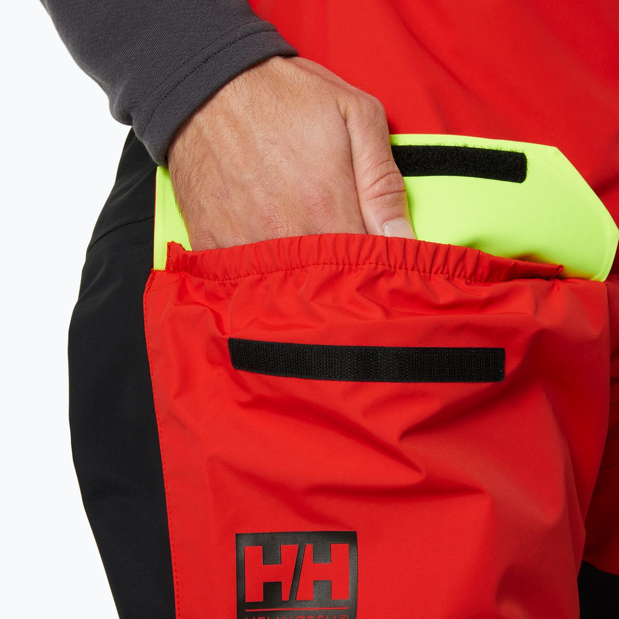 Spodnie żeglarskie męskie Helly Hansen Aegir Race Salopette 2.0 alert red 5