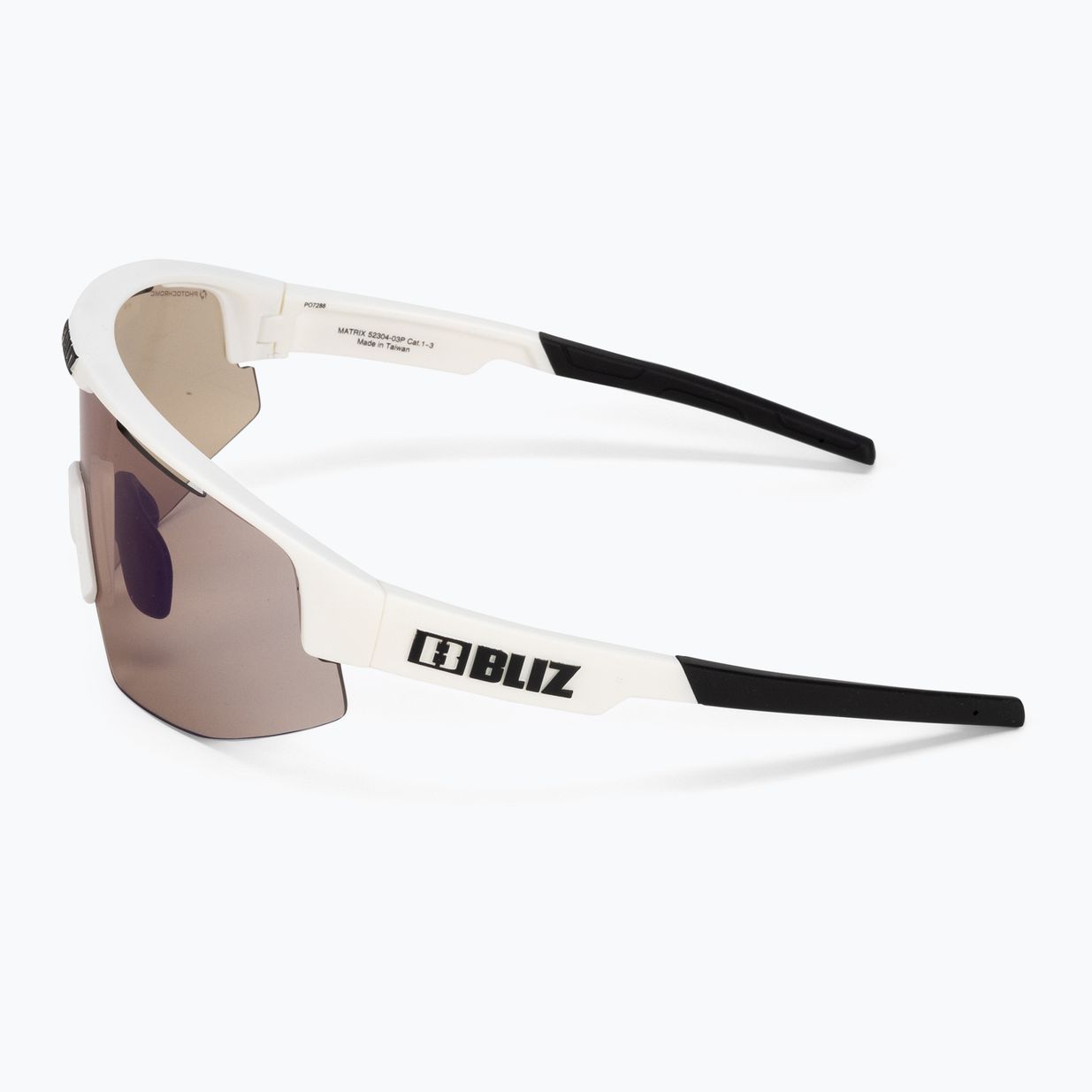 Okulary przeciwsłoneczne Bliz Matrix Nano Optics Photochromic matt white/brown blue multi 4