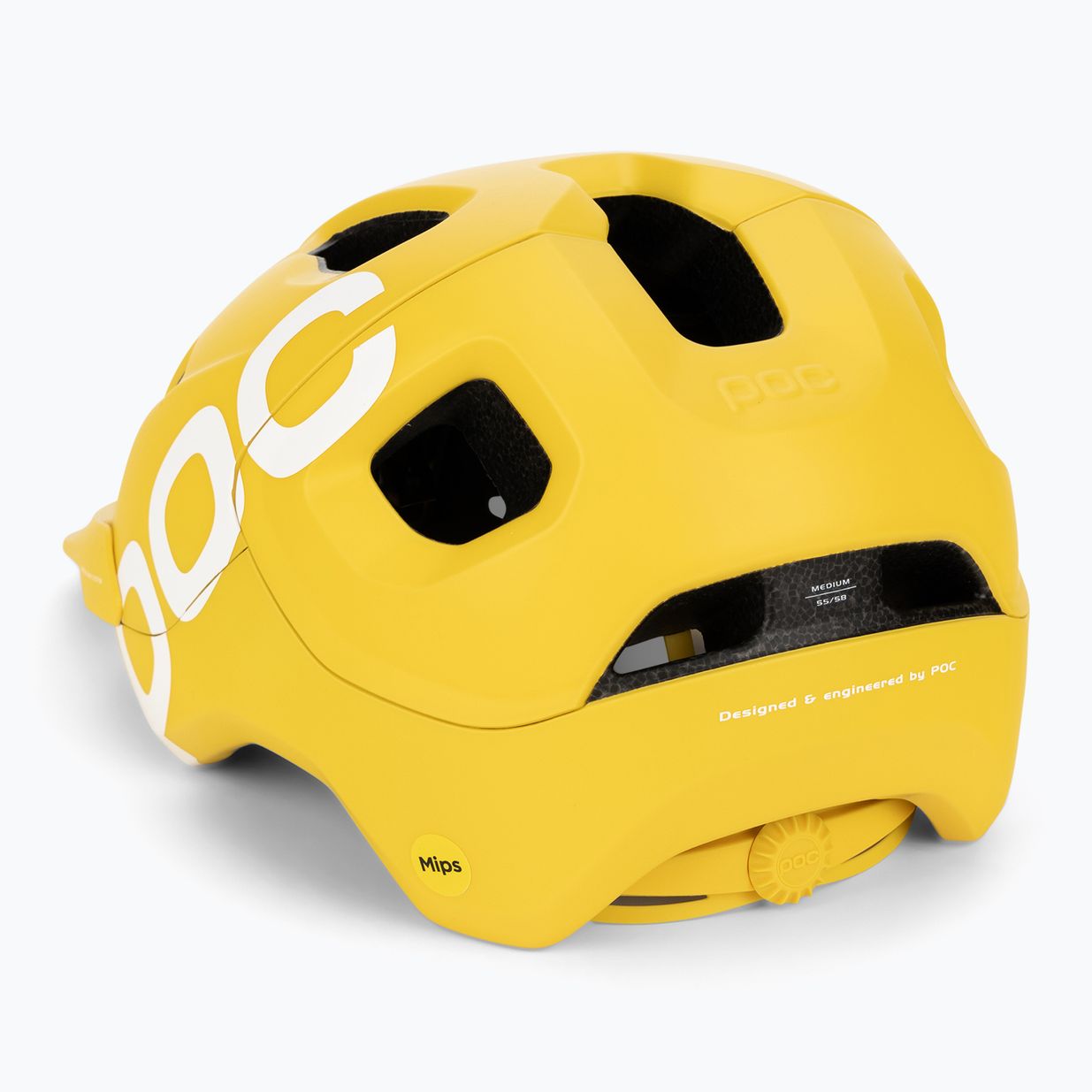 Kask rowerowy POC Axion Race MIPS aventurine yellow matt 4