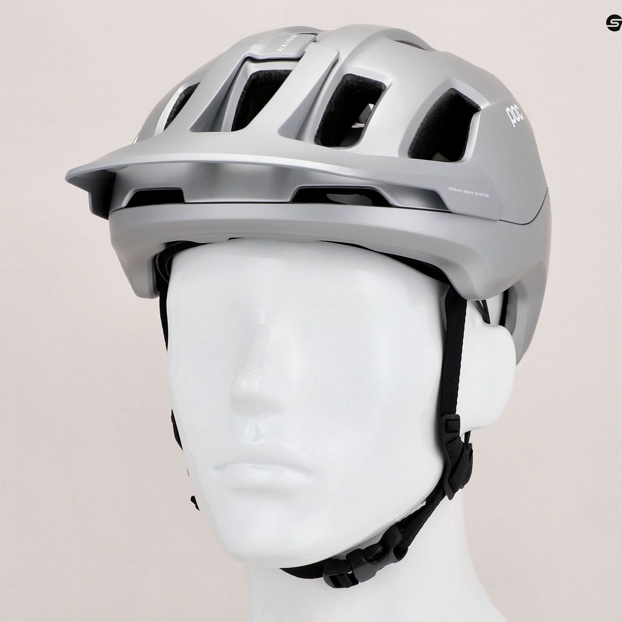 Kask rowerowy POC Axion Race MIPS uranium black/argentite silver matt 7