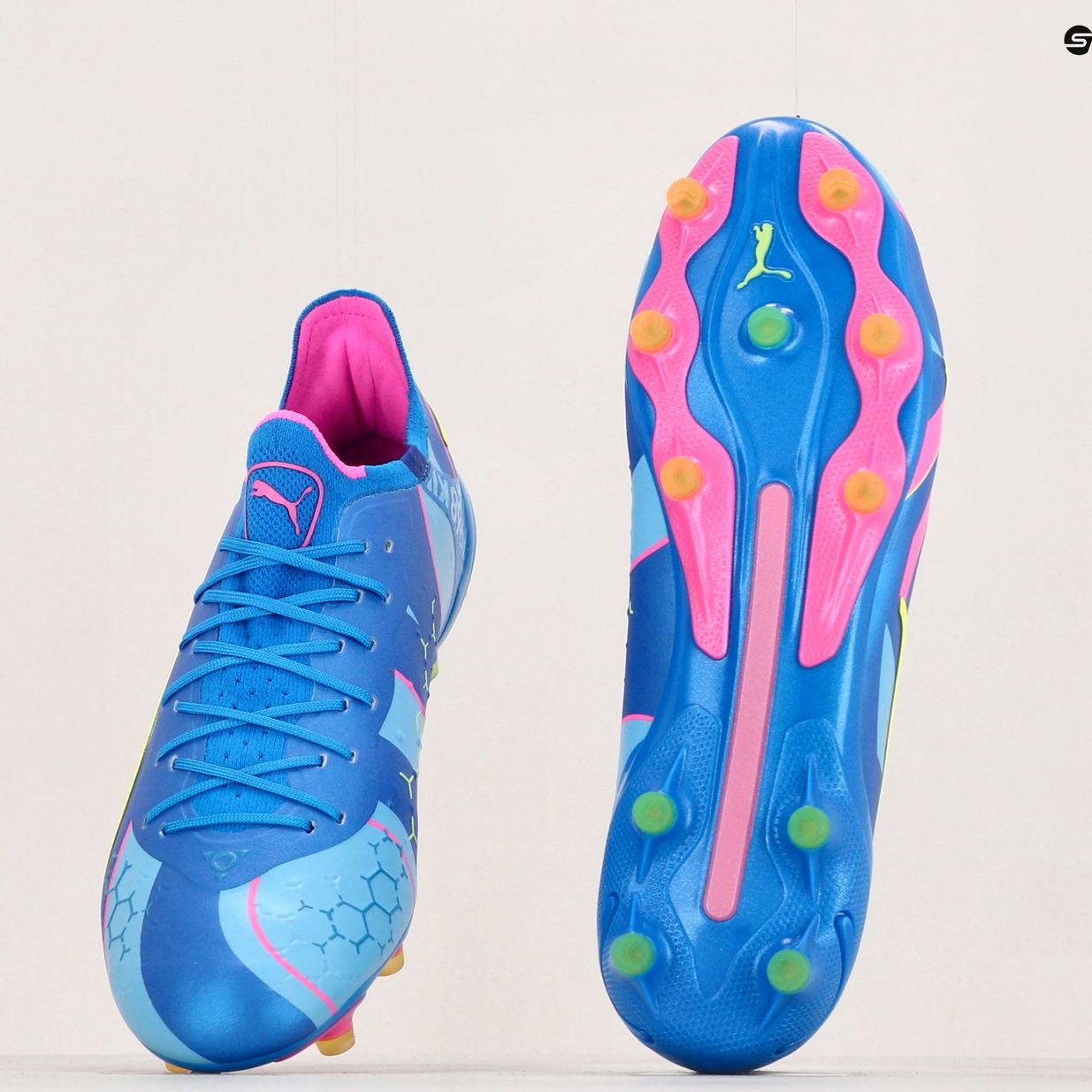 Buty piłkarskie męskie PUMA King Ultimate Energy FG/AG ultra blue/luminous pink/luminous blue 14