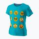 Koszulka tenisowa dziecięca Wilson Emoti-Fun Tech Tee scuba blue 5