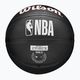 Piłka do koszykówki dziecięca Wilson NBA Team Tribute Mini Philadelphia 76Ers black rozmiar 3 3