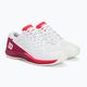 Buty do tenisa dziecięce Wilson Rush Pro Ace JR white/beet red/diva pink 4