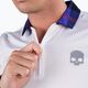 Koszulka polo tenisowa męska HYDROGEN Tartan Zipped Tech Polo white T00518E82 2