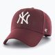 Czapka z daszkiem 47 Brand MLB New York Yankees MVP SNAPBACK dark maroon 5