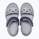 Sandały dziecięce Crocs Crocband Sandal Kids light grey/navy 11