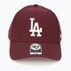 Czapka z daszkiem 47 Brand MLB Los Angeles Dodgers MVP dark maroon 4