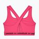 Biustonosz treningowy Under Armour Crossback Mid cerise/cerise/black 4