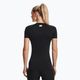 Koszulka treningowa damska Under Armour HeatGear Compression black/white 3