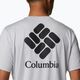 Koszulka trekkingowa męska Columbia Tech Trail Graphic columbia grey heather/csc stacked logo 3
