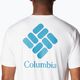 Koszulka trekkingowa męska Columbia Tech Trail Graphic white heather/csc stacked logo 3