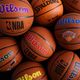 Piłka do koszykówki dziecięca Wilson NBA Authentic Series Outdoor brown rozmiar 5 10