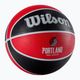 Piłka do koszykówki Wilson NBA Team Tribute Portland Trail Blazers red rozmiar 7 2