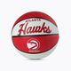 Piłka do koszykówki dziecięca Wilson NBA Team Retro Mini Atlanta Hawks red rozmiar 3