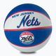 Piłka do koszykówki dziecięca Wilson NBA Team Retro Mini Brooklyn Nets black rozmiar 3