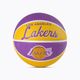 Piłka do koszykówki dziecięca Wilson NBA Team Retro Mini Los Angeles Lakers violet rozmiar 3
