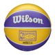 Piłka do koszykówki dziecięca Wilson NBA Team Retro Mini Los Angeles Lakers violet rozmiar 3 4