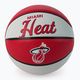 Piłka do koszykówki dziecięca Wilson NBA Team Retro Mini Miami Heat red rozmiar 3