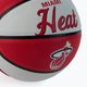 Piłka do koszykówki dziecięca Wilson NBA Team Retro Mini Miami Heat red rozmiar 3 3