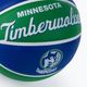 Piłka do koszykówki dziecięca Wilson NBA Team Retro Mini Minnesota Timberwolves blue rozmiar 3 3
