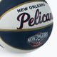 Piłka do koszykówki dziecięca Wilson NBA Team Retro Mini New Orleans Pelicans blue rozmiar 3 3