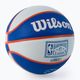 Piłka do koszykówki dziecięca Wilson NBA Team Retro Mini New York Knicks blue rozmiar 3 2