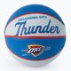 Piłka do koszykówki dziecięca Wilson NBA Team Retro Mini Oklahoma City Thunder blue rozmiar 3