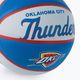 Piłka do koszykówki dziecięca Wilson NBA Team Retro Mini Oklahoma City Thunder blue rozmiar 3 3