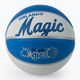 Piłka do koszykówki dziecięca Wilson NBA Team Retro Mini Orlando Magic blue rozmiar 3 2