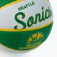 Piłka do koszykówki dziecięca Wilson NBA Team Retro Mini Seattle SuperSonics green rozmiar 3 3