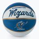 Piłka do koszykówki dziecięca Wilson NBA Team Retro Mini Washington Wizards red rozmiar 3 2