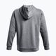 Bluza męska Under Armour Essential Fleece FZ Hood pitch gray medium heather/white 2