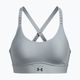 Biustonosz fitness Under Armour Infinity Covered Mid harbor blue/downpour gray