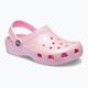 Klapki dziecięce Crocs Classic Glitter Clog flamingo 9