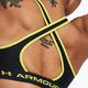 Biustonosz fitness Under Armour Crossback Mid black/lime yellow 4