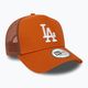 Czapka z daszkiem męska New Era League Essential Trucker Los Angeles Dodgers med brown 3