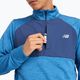 Longsleeve do biegania męski New Balance Athletics Heat Grid 1/2 Zip heron blue 5