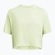 Koszulka damska Under Armour Boxy Crop Logo retro green/white