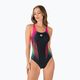 Strój pływacki jednoczęściowy damski arena Multicolour Webs Swim Pro Back One Piece black/turquoise