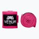 Bandaże bokserskie Venum Kontact 450 cm neon pink