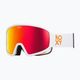 Gogle snowboardowe damskie ROXY Feenity Color Luxe bright white/sonar ml revo red 5