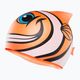 Czepek pływacki dziecięcy TYR CharacTYR Happy Fish Cap orange 2