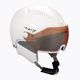 Kask narciarski damski UVEX Hlmt 600 visor all white mat
